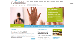 Desktop Screenshot of columbiainstitute.ca