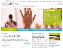 Tablet Screenshot of columbiainstitute.ca